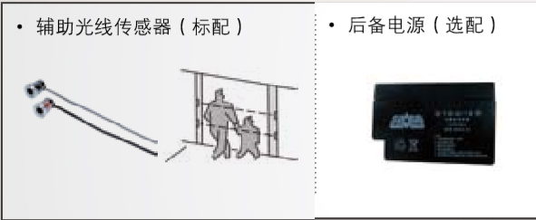 附加功能（備用電源、輔助光線傳感器）